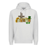 Dove Grey Love like Jesus St. Patrick's Premium Hoodie - CowGirlArtShop