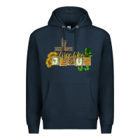 Navy Love like Jesus St. Patrick's Premium Hoodie - CowGirlArtShop
