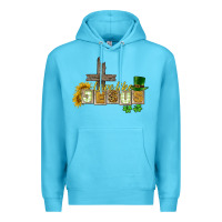 Ocean Blue Love like Jesus St. Patrick's Premium Hoodie - CowGirlArtShop