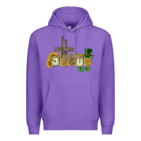 Purple Love like Jesus St. Patrick's Premium Hoodie - CowGirlArtShop