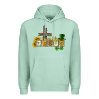 Seafoam Love like Jesus St. Patrick's Premium Hoodie - CowGirlArtShop