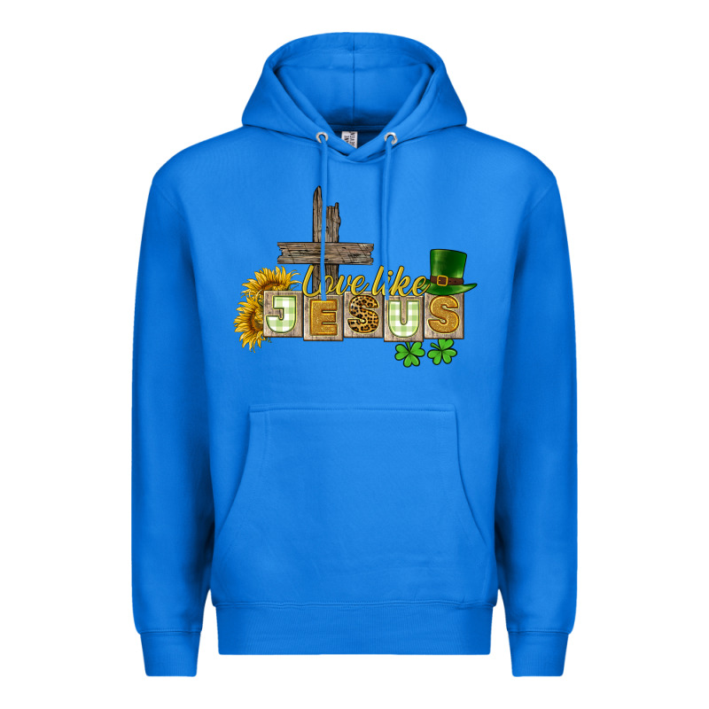 Love Like Jesus St. Patrick's Premium Hoodie by CowGirlArtShop | Teevron