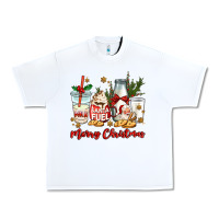 White santa fuel merry christmas Urban Heavy Tee - MaliasSmallBusiness