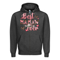Charcoal Heather best mamaw ever mother's day Zipper Hoodie - CowGirlArtShop