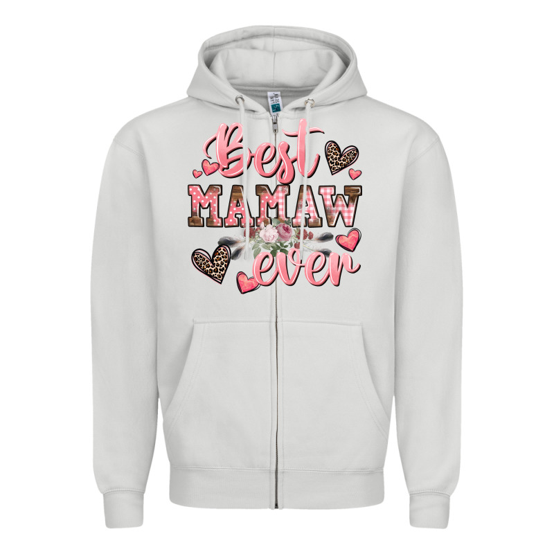 Best Mamaw Ever Mother's Day Zipper Hoodie by CowGirlArtShop | Teevron