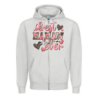 Dove Grey best mamaw ever mother's day Zipper Hoodie - CowGirlArtShop