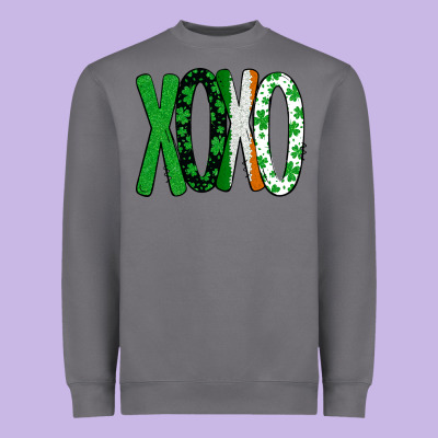 St. Patrick's Day Xoxo Heavyweight Sweatshirt Designed By Bettercallsaul