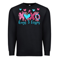 Black xoxo hugs and kisses olivia Premium Sweatshirt - OliviaCreatesArt