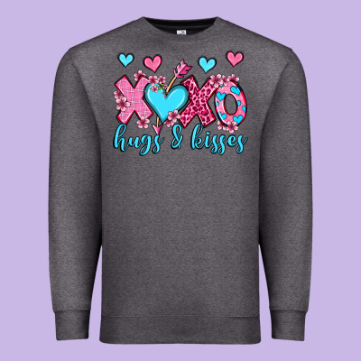 Xoxo Hugs And Kisses Olivia Premium Sweatshirt Designed By Oliviacreatesart