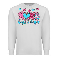Dove Grey xoxo hugs and kisses olivia Premium Sweatshirt - OliviaCreatesArt