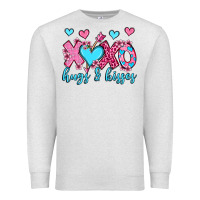 Oatmeal Heather xoxo hugs and kisses olivia Premium Sweatshirt - OliviaCreatesArt