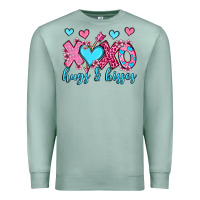 Seafoam xoxo hugs and kisses olivia Premium Sweatshirt - OliviaCreatesArt