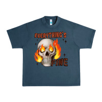 Midnight Navy everythings fine Urban Heavy Tee - JahusDesignShop