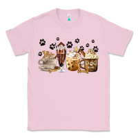 Bubblegum Pink Dog Mom Coffee Lover Coffee Cups Classic Tee - MaliasSmallBusiness