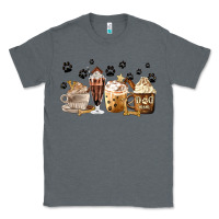 Charcoal Heather Dog Mom Coffee Lover Coffee Cups Classic Tee - MaliasSmallBusiness