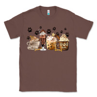 Chestnut Dog Mom Coffee Lover Coffee Cups Classic Tee - MaliasSmallBusiness