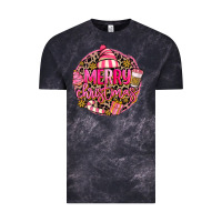 Cloud Black pink merry christmas Vintage Tee - MaliasSmallBusiness