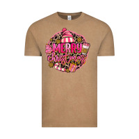 Vintage Coffee pink merry christmas Vintage Tee - MaliasSmallBusiness
