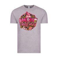 Vintage Zinc pink merry christmas Vintage Tee - MaliasSmallBusiness