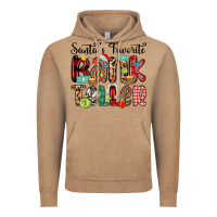 Vintage Coffee santa s favorite bank teller Vintage Hoodie - MaliasSmallBusiness