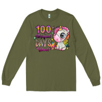 Army Green 100 magical days school Long Sleeve Tee - SublimationCraftShop