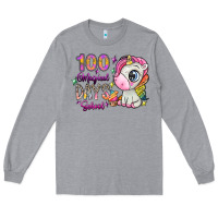 Heather Grey 100 magical days school Long Sleeve Tee - SublimationCraftShop