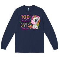 Navy 100 magical days school Long Sleeve Tee - SublimationCraftShop