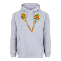Heather Grey maracas fa element Heavyweight Hoodie - FaDigitalArtStudio
