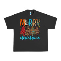 Pigment Black merry christmas trees Urban Heavy Tee - MaliasSmallBusiness