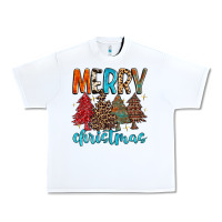 White merry christmas trees Urban Heavy Tee - MaliasSmallBusiness