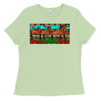 Horses Roses Ann Cactuses License Plate Ladies Tee | Teevron