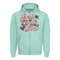 Seafoam best yaya ever mother's day Zipper Hoodie - CowGirlArtShop