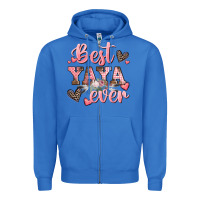 True Royal best yaya ever mother's day Zipper Hoodie - CowGirlArtShop