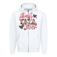 White best yaya ever mother's day Zipper Hoodie - CowGirlArtShop