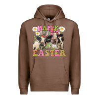 Chestnut Happy Easter Heifers Easter Day Premium Hoodie - CowGirlArtShop