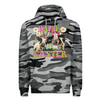 Slate Camo Happy Easter Heifers Easter Day Premium Hoodie - CowGirlArtShop