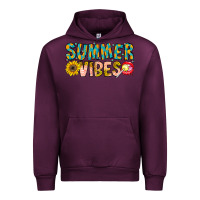 Mauve Wine Summer Vibes Urban Hoodie - CowhideDigitalArt