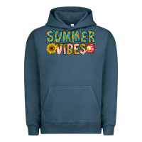 Pigment Midnight Navy Summer Vibes Urban Hoodie - CowhideDigitalArt
