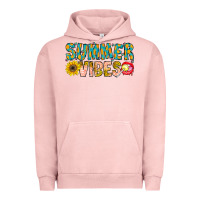 Pigment Salmon Summer Vibes Urban Hoodie - CowhideDigitalArt