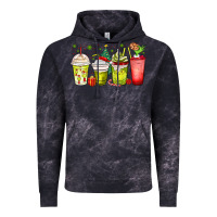 Cloud Black Christmas characters coffee cups Vintage Hoodie - MaliasSmallBusiness
