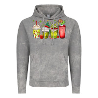 Cloud Rock Christmas characters coffee cups Vintage Hoodie - MaliasSmallBusiness