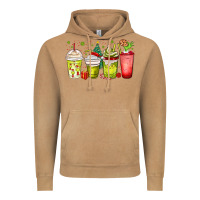 Vintage Camel Christmas characters coffee cups Vintage Hoodie - MaliasSmallBusiness