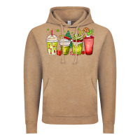 Vintage Coffee Christmas characters coffee cups Vintage Hoodie - MaliasSmallBusiness