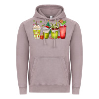 Vintage Zinc Christmas characters coffee cups Vintage Hoodie - MaliasSmallBusiness