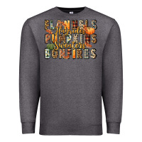 Charcoal Heather flannels hayrides pumpkins  bonfires Premium Sweatshirt - FaDigitalArtStudio