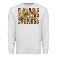 Oatmeal Heather flannels hayrides pumpkins  bonfires Premium Sweatshirt - FaDigitalArtStudio