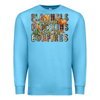 Ocean Blue flannels hayrides pumpkins  bonfires Premium Sweatshirt - FaDigitalArtStudio