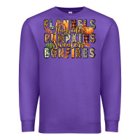 Purple flannels hayrides pumpkins  bonfires Premium Sweatshirt - FaDigitalArtStudio