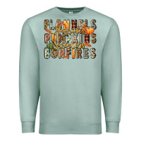 Seafoam flannels hayrides pumpkins  bonfires Premium Sweatshirt - FaDigitalArtStudio