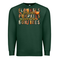 Sports Green flannels hayrides pumpkins  bonfires Premium Sweatshirt - FaDigitalArtStudio